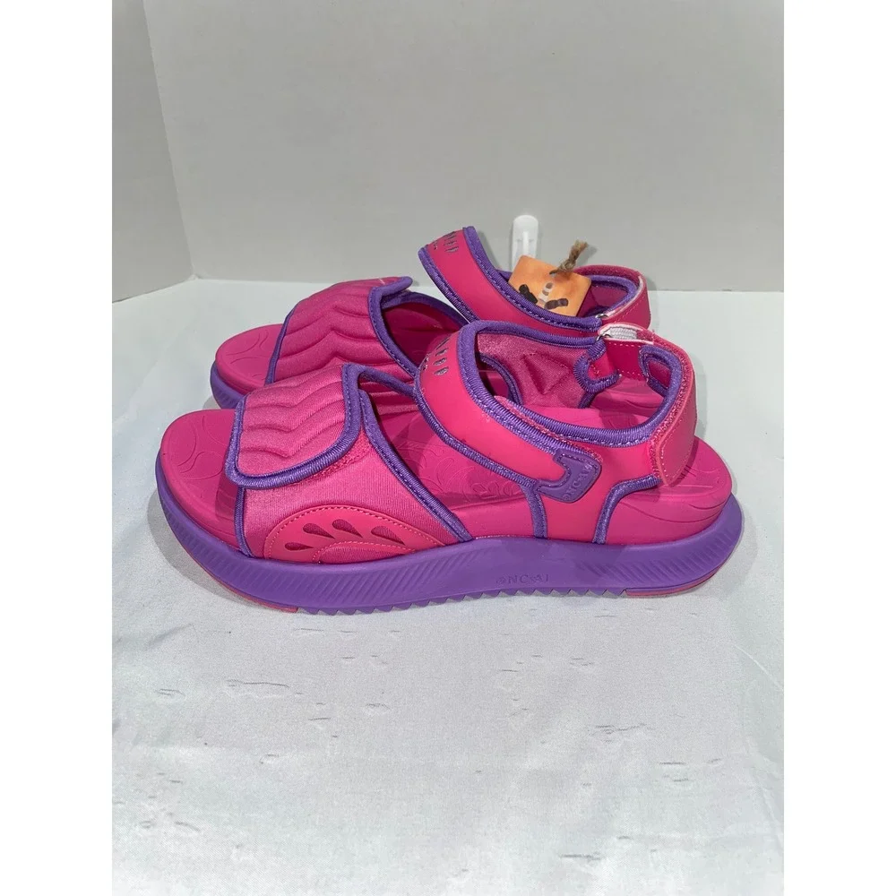 ONCAI Women Sport Sandals Pink Purple Platform Strappy Comfort Shoes Size 9.5